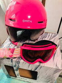 Casco sci Smith 48-53  + occhiali