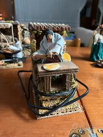 Personaggio del presepe in movimento