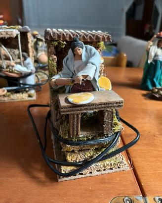 Personaggio del presepe in movimento