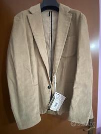 Blazer uomo di velluto a costine beige
