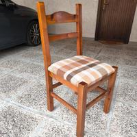 6 sedie in legno