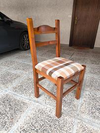 6 sedie in legno