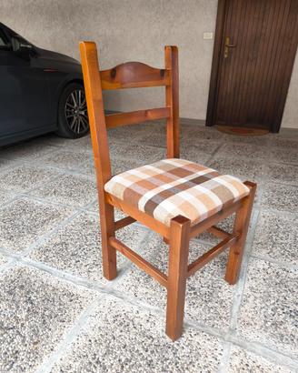6 sedie in legno