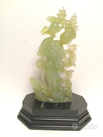 GIADA giadeite CINA statua GUANYIN d'epoca XXsec