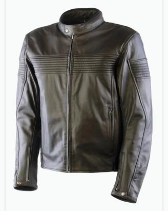 Giacca pelle marrone