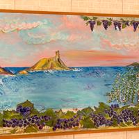 Dipinto paesaggio marittimo