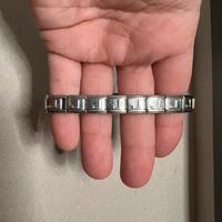 Bracciale in acciaio con iniziale J