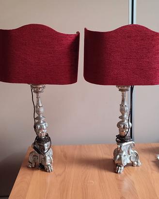 coppia di lampade da candelabri antichi