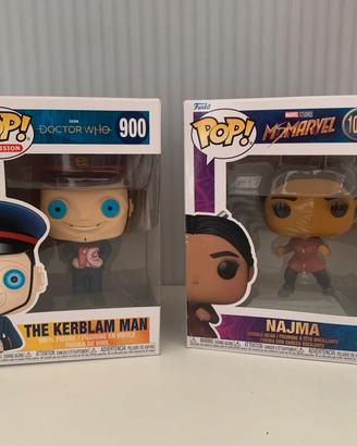 Funko Pop Doctor Who Kerblam Man & Ms Marvel Najma
