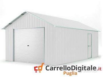 Baracca container 438x724 cm saracinesca bianco