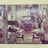 POSTER RIGIDO FIAT UNO MK1-MK2 IN FABBBRICA  83-95