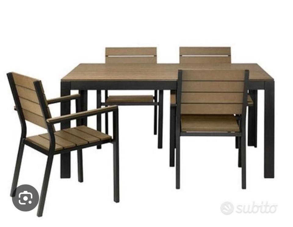 Sedie Divani X Esterno Ikea LÄCKÖ VIHOLMEN Tavolo+2 Sedie Da