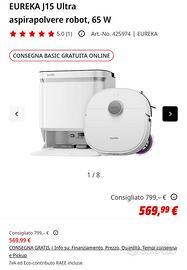Robot aspira e lava Eureka J15 ULTRA SIGILLATO