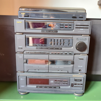 Stereo Hi-Fi Sanyo Amplificatore Cd Giradischi