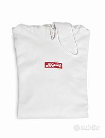 Felpa Levi’s bianca con cappuccio Taglia L