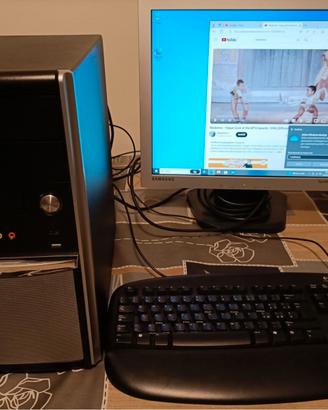 computer desktop assemblato intel i3 550 + monitor