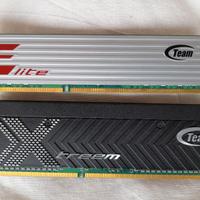 Memoria RAM Kingston e TeamGroup DDR 3