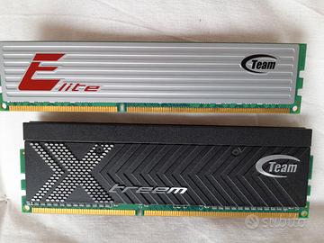 Memoria RAM Kingston e TeamGroup DDR 3