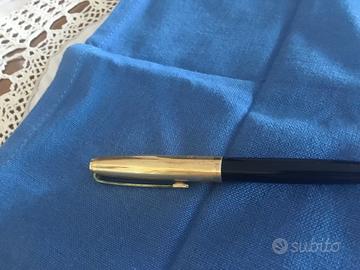 Penna biro vintage anni 50 laminata oro