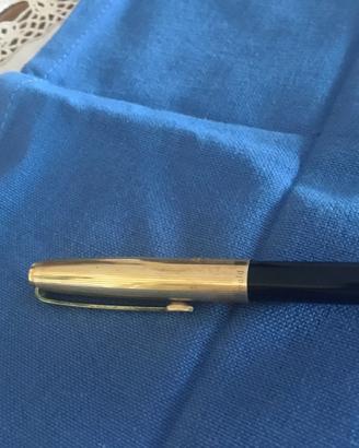 Penna biro vintage anni 50 laminata oro