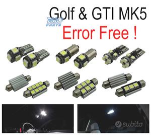 KIT 13 LAMPADE LED INTERNE PER VOLKSWAGEN VW GTI G