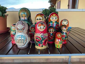 Collezione di 11 Matrioska
