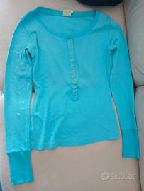 Maglia Henley vintage Fatu Hiva South Pacific 