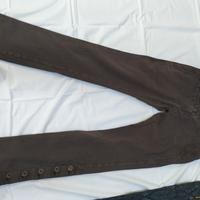 jeans donna marrone vita bassa .