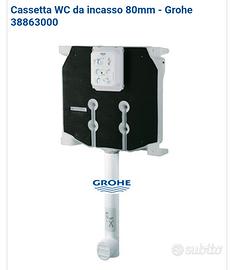 cassetta Grohe  incasso wc filo muro pulsante