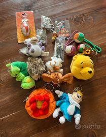 Portachiavi misti ,peluche e altri tutti Vintage.