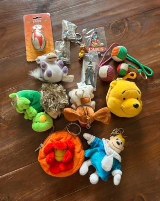 Portachiavi misti ,peluche e altri tutti Vintage.