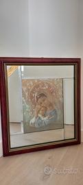 Quadro specchio Madonna Gesù di Carlo Parisi