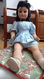 Bambola anni 40 tipo Athena 70 cm restauro