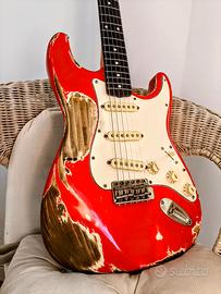 Chitarra elettrica realizzata a mano Stratocaster