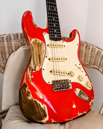 Chitarra elettrica realizzata a mano Stratocaster