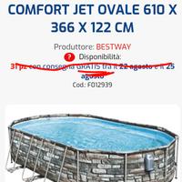 piscina Bestway ovale 