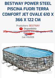 piscina Bestway ovale 