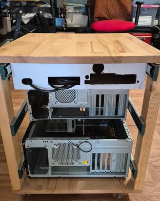 Mini rack per 3 pc dyi con sonoff