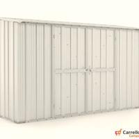 Casetta in lamiera per esterno 307x100 bianco