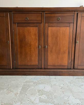 Mobile in noce 4 ante + 2 cassetti