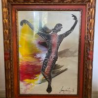 Quadro vintage firmato Sage Vernis