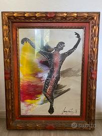 Quadro vintage firmato Sage Vernis