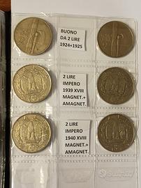 monete regno d'Italia 