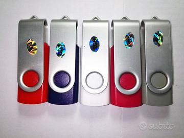 N° 5 CHIAVETTE USB 2.0 DA 2 GB