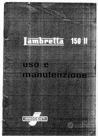 LAMBRETTA 150 LI SECONDA SERIE USO E MANUTENZIONE 