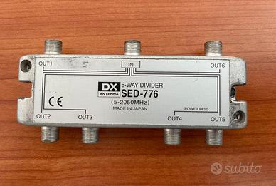 Divisore di segnale TV 6 uscite DX ANTENNA SED-776
