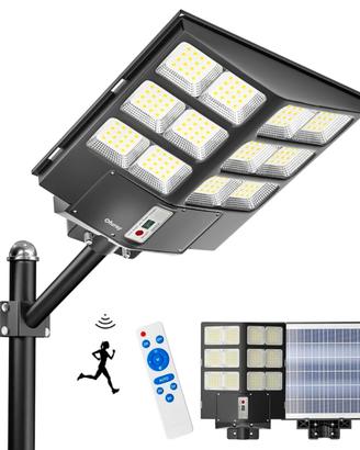 Lampione Solare Led Esterno, 200000LM Faro Led Est