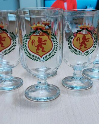 6 calici o bicchieri vintage 