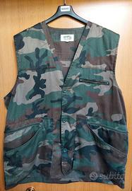 Gilet mimetico scuro da caccia, taglia 56
