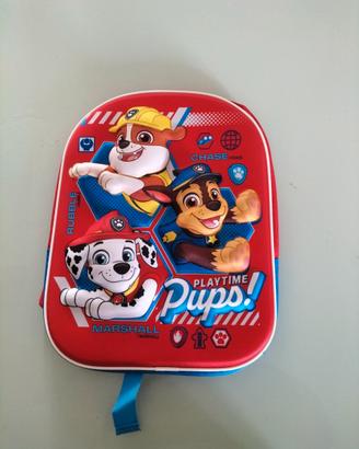 Paw Patrol - zaino per bambini 3d, rosso
